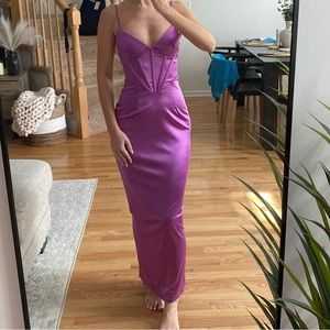 Hello molly midi/maxi corset dress with lace up back